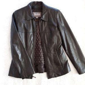 Wilson's Leather Dark Brown Leather Jacket